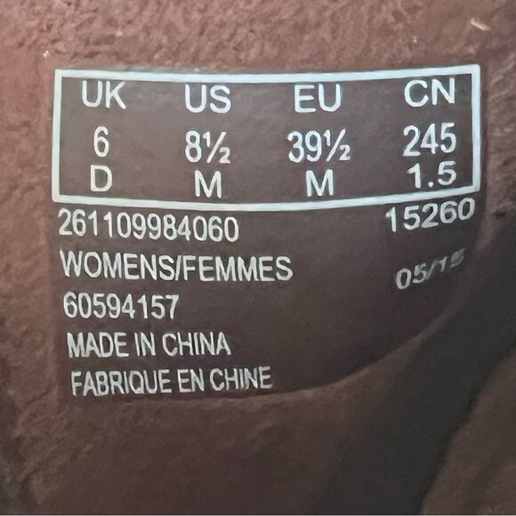 Clarks Artisan Palma Rena Side Zip Brown Western Heeled Ankle Boot Bootie SZ 8.5 - Picture 8 of 12